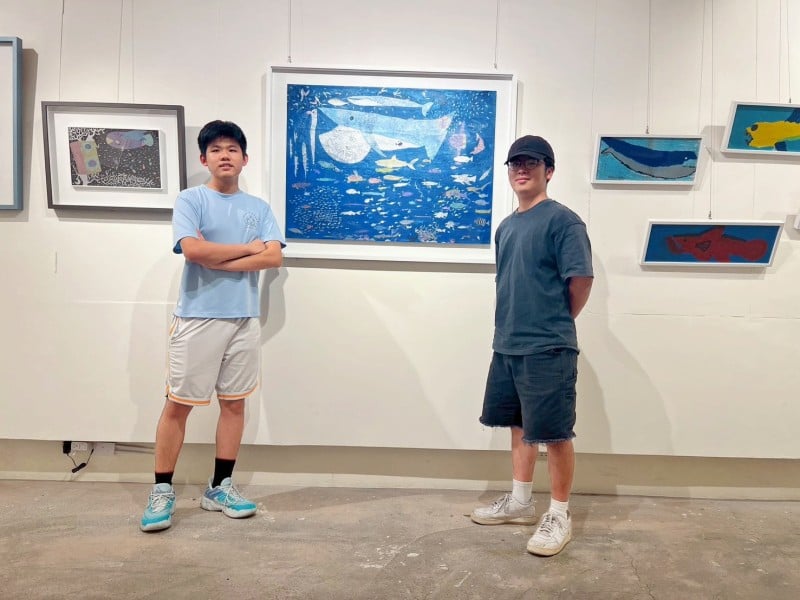 17歲畫出自己的海洋　李宇和首度個展藝托邦開幕