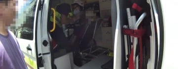 施工人員疑中暑不慎墜落  吉安警迅即到場協助救護
