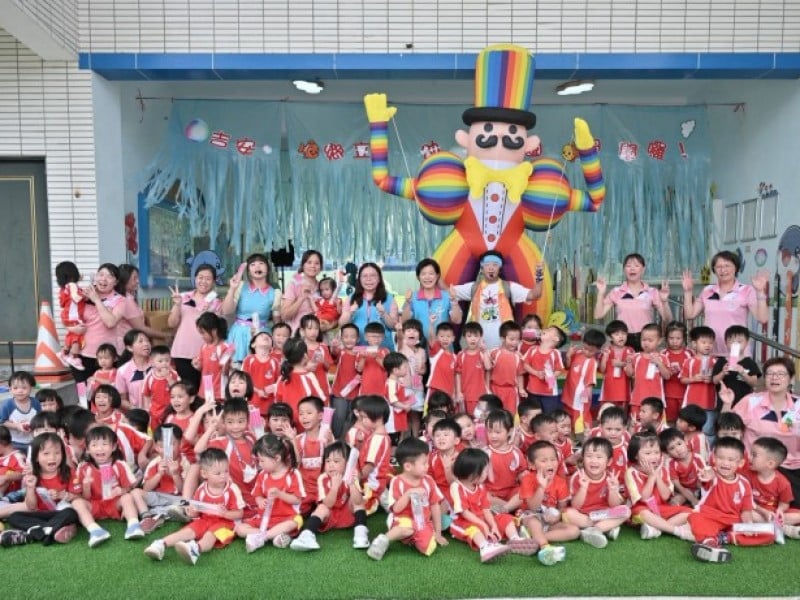 吉安鄉幼泡泡魔法王國歡樂開學趣 游淑貞陪伴幼兒開心迎接新學期