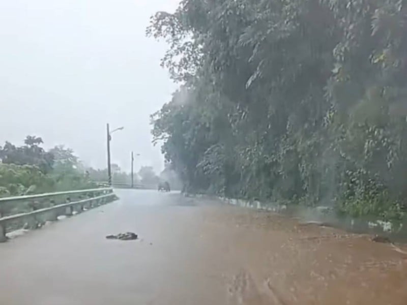 花蓮山區雨勢持續增強　吉安南華往鯉魚潭沿線驚見泥流滑落