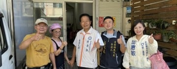 黃金發福興村掃街拜票