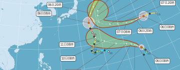 三颱續同框！今年又一場「颱趴」彩雲有個小跟班