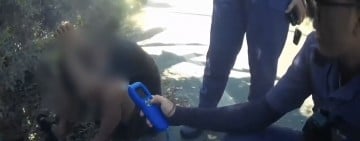 通緝犯拒捕踢警、丟物企圖撞警車！鳳警追緝逮人 連開14張告發單