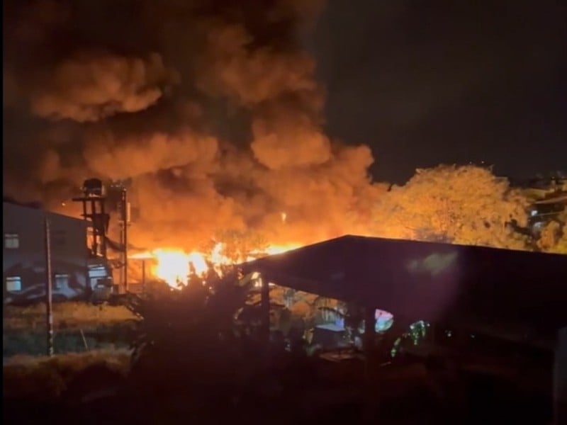 吉安鄉北安街暗夜驚傳火警