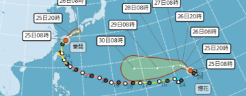 薔琵剛走、煙花就來！預估達強颱 轉向東北機率高