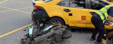 轉彎與直行車碰撞釀禍 花警提醒民眾注意路口安全