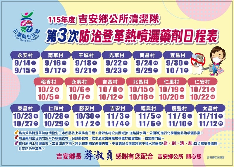 LINE_ALBUM_115.09.15_吉安鄉_115_年度第_3_次登革熱防治噴藥_914_全面啟動_鄉長游淑貞籲_260916_15_c4f2a054a858667f.jpg