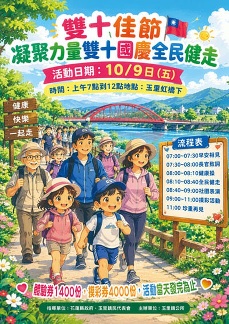 玉里鎮公所-雙十國慶全民健走