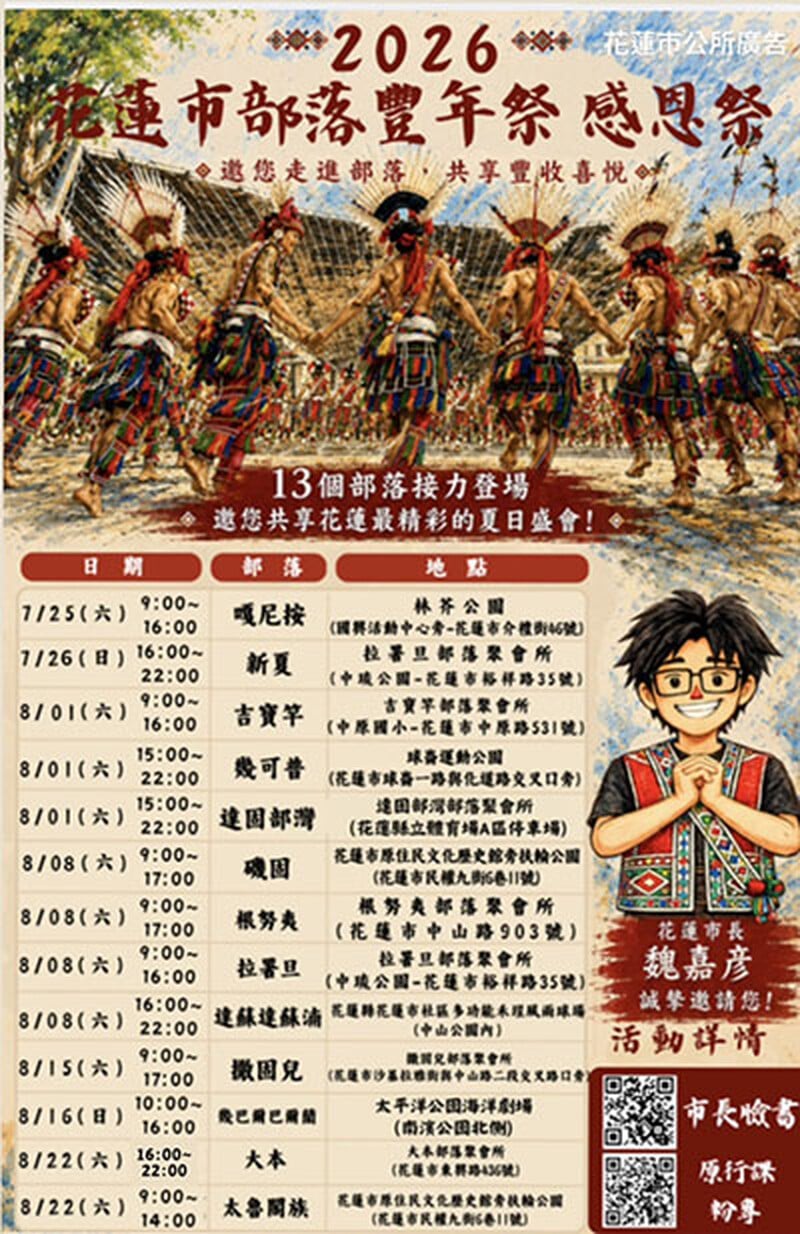 2026花蓮市部落豐年感恩祭