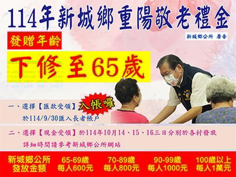 重陽敬老禮金